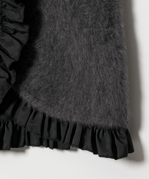 UNITED ARROWS（ユナイテッドアローズ）の「フォックスカシミヤ フリルコンビ ベスト（ベスト・レディース・ダークグレー/モカ/ネイビー・FREE）」の20枚目の写真