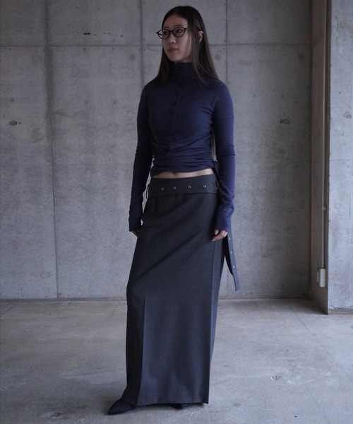 トップス LOW CLASSIC BUTTON UP WRAP T-SHIRT（Tシャツ/カットソー）｜LOW CLASSIC（ロウ