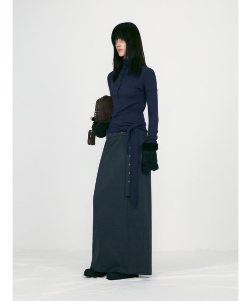 LOW CLASSIC（ロウ クラシック）の「BUTTON UP WRAP T-SHIRT（Tシャツ