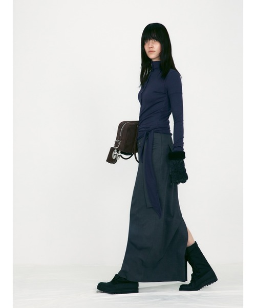 BUTTON UP WRAP T-SHIRT（Tシャツ/カットソー）｜LOW CLASSIC（ロウ