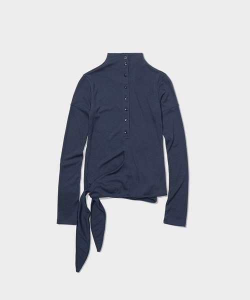 BUTTON UP WRAP T-SHIRT（Tシャツ/カットソー）｜LOW CLASSIC（ロウ