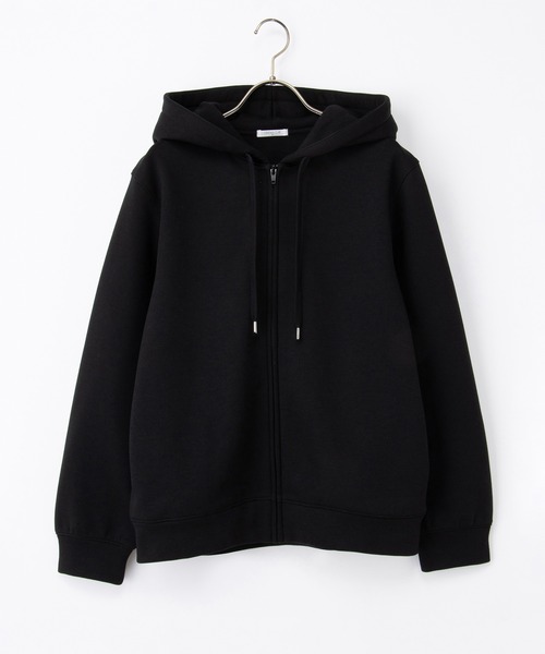 Honeys(ハニーズ)の「【ハニぽか】あったかきれいめジップ(パーカー・レディース・グレイッシュベージュ/ブラック/ラベンダー/スミクロ・S/M/LL/L)」の15枚目の写真