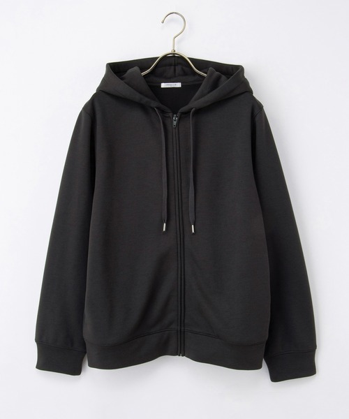 Honeys(ハニーズ)の「【ハニぽか】あったかきれいめジップ(パーカー・レディース・グレイッシュベージュ/ブラック/ラベンダー/スミクロ・S/M/LL/L)」の20枚目の写真
