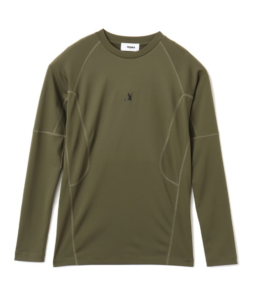 atmos pink(アトモスピンク)の「Akanen x atmos pink EHFAR Motion Long Sleeve / アカネン アトモス ピンク イーエイチエフエーアール モーション ロング スリーブ 【SP】(Tシャツ/カットソー・レディース・カーキ/ブラック・S/M)」の2枚目の写真