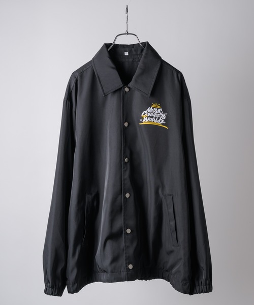 Good Time Apartment（グッドタイムアパートメント）の「【Good Time Apartment】【キッズサイズ有り】MUSIC CONNECTS COACH JACKET（ブルゾン・レディース・ブラック・S/M/L/150）」の19枚目の写真