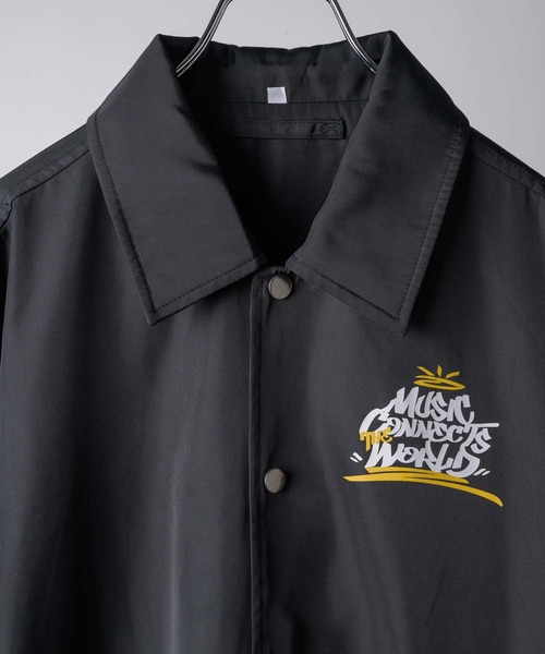 Good Time Apartment（グッドタイムアパートメント）の「【Good Time Apartment】【キッズサイズ有り】MUSIC CONNECTS COACH JACKET（ブルゾン・レディース・ブラック・S/M/L/150）」の15枚目の写真