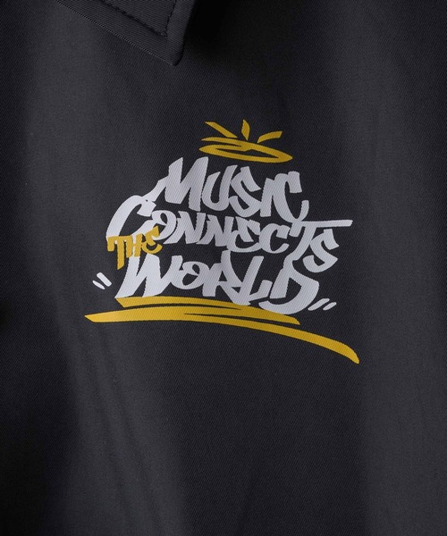 Good Time Apartment（グッドタイムアパートメント）の「【Good Time Apartment】【キッズサイズ有り】MUSIC CONNECTS COACH JACKET（ブルゾン・レディース・ブラック・S/M/L/150）」の16枚目の写真