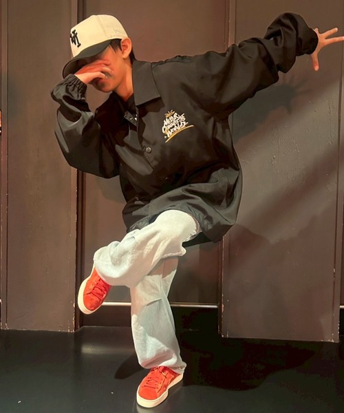 Good Time Apartment（グッドタイムアパートメント）の「【Good Time Apartment】【キッズサイズ有り】MUSIC CONNECTS COACH JACKET（ブルゾン・レディース・ブラック・S/M/L/150）」の6枚目の写真