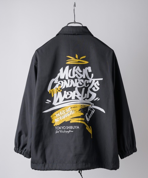 Good Time Apartment(グッドタイムアパートメント)の「【Good Time Apartment】【キッズサイズ有り】MUSIC CONNECTS COACH JACKET(ブルゾン・レディース・ブラック・S/M/L/150)」の21枚目の写真