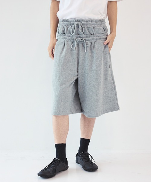 JOHN LAWRENCE SULLIVAN】別注SWEAT TUCKED SHORTS（スウェットパンツ