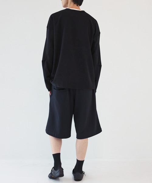 JOHN LAWRENCE SULLIVAN（ジョンローレンスサリバン）の「【JOHN LAWRENCE SULLIVAN】別注SWEAT TUCKED SHORTS（スウェットパンツ・メンズ・ブラック/グレー・S/M）」の14枚目の写真
