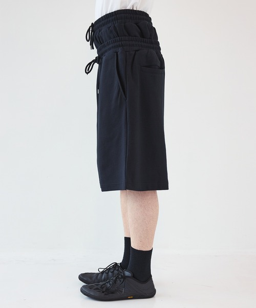 JOHN LAWRENCE SULLIVAN（ジョンローレンスサリバン）の「【JOHN LAWRENCE SULLIVAN】別注SWEAT TUCKED SHORTS（スウェットパンツ・メンズ・ブラック/グレー・S/M）」の12枚目の写真