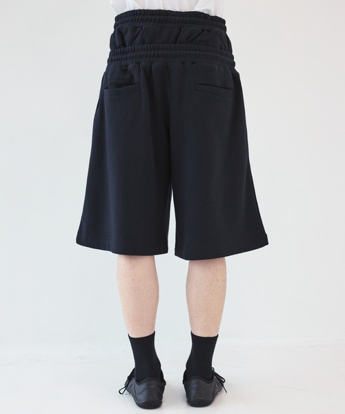 JOHN LAWRENCE SULLIVAN（ジョンローレンスサリバン）の「【JOHN LAWRENCE SULLIVAN】別注SWEAT TUCKED SHORTS（スウェットパンツ・メンズ・ブラック/グレー・S/M）」の11枚目の写真