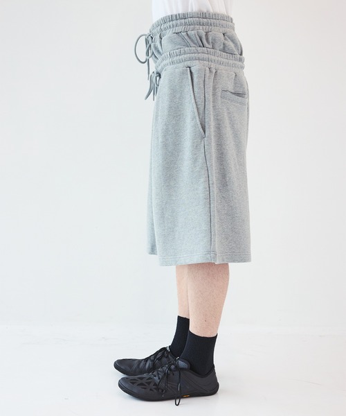 JOHN LAWRENCE SULLIVAN】別注SWEAT TUCKED SHORTS（スウェットパンツ