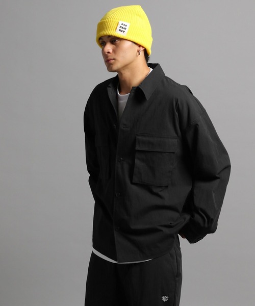 GEORGE'S(ジョージズ)の「ミリタリーシャツアウター(シャツ/ブラウス・メンズ・ブラック/カーキ・LARGE/MEDIUM)」の2枚目の写真