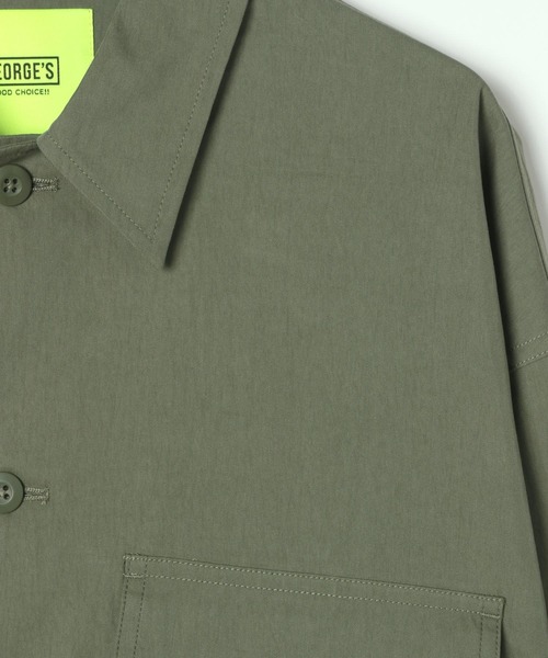 GEORGE'S(ジョージズ)の「ミリタリーシャツアウター(シャツ/ブラウス・メンズ・ブラック/カーキ・LARGE/MEDIUM)」の13枚目の写真