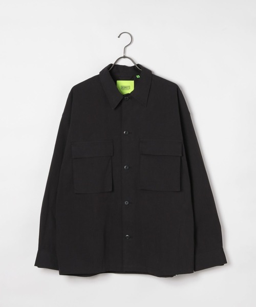 GEORGE'S(ジョージズ)の「ミリタリーシャツアウター(シャツ/ブラウス・メンズ・ブラック/カーキ・LARGE/MEDIUM)」の3枚目の写真