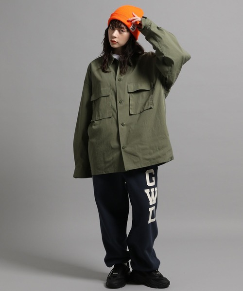 GEORGE'S(ジョージズ)の「ミリタリーシャツアウター(シャツ/ブラウス・メンズ・ブラック/カーキ・LARGE/MEDIUM)」の17枚目の写真