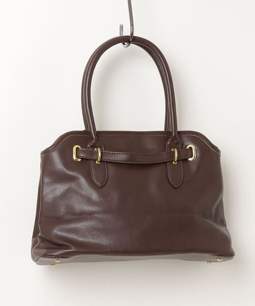 Shelly island（シェリーアイランド）の「金具付ハンドバッグ（ハンドバッグ・レディース・ブラウン/ブラック・FREE）」の5枚目の写真