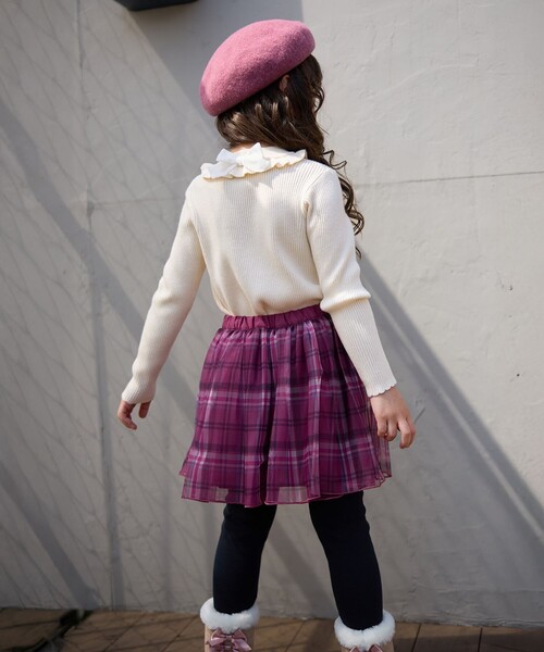 ANY（エニィ）の「チュール スカッツ（その他パンツ・キッズ・ネイビー系3/ピンク系3/ライラック系8・90/100/110/120/130）」の4枚目の写真