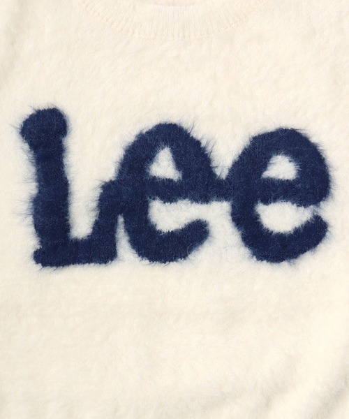 Lee（リー）の「Lee（リー）ブランドロゴジャガード シャギーニットセーター レディース（ニット/セーター・レディース・ブルー/グレー/オフホワイト/ブラック・L/M）」の21枚目の写真