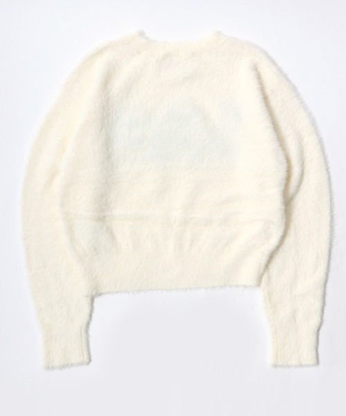 Lee（リー）の「Lee（リー）ブランドロゴジャガード シャギーニットセーター レディース（ニット/セーター・レディース・ブルー/グレー/オフホワイト/ブラック・L/M）」の22枚目の写真