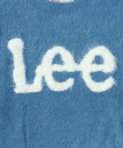 Lee（リー）の「Lee（リー）ブランドロゴジャガード シャギーニットセーター レディース（ニット/セーター・レディース・ブルー/グレー/オフホワイト/ブラック・L/M）」の6枚目の写真