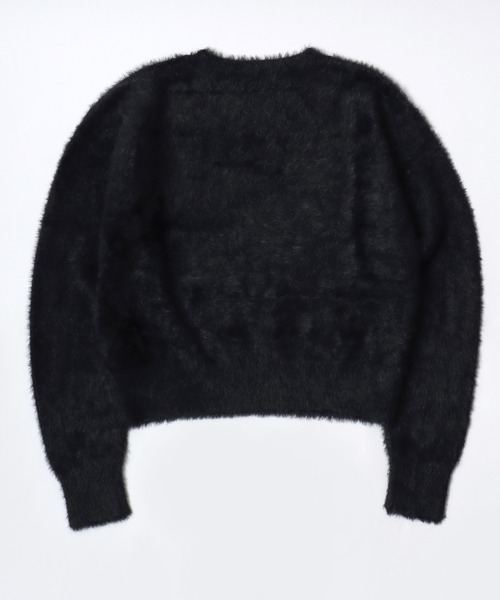 Lee（リー）の「Lee（リー）ブランドロゴジャガード シャギーニットセーター レディース（ニット/セーター・レディース・ブルー/グレー/オフホワイト/ブラック・L/M）」の19枚目の写真