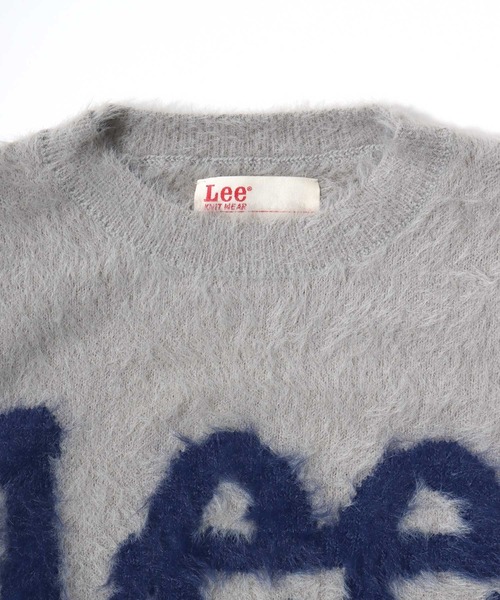 Lee（リー）の「Lee（リー）ブランドロゴジャガード シャギーニットセーター レディース（ニット/セーター・レディース・ブルー/グレー/オフホワイト/ブラック・L/M）」の10枚目の写真