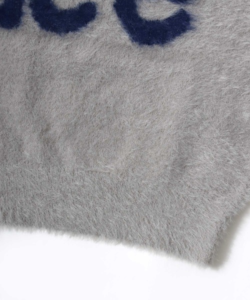 Lee（リー）の「Lee（リー）ブランドロゴジャガード シャギーニットセーター レディース（ニット/セーター・レディース・ブルー/グレー/オフホワイト/ブラック・L/M）」の11枚目の写真