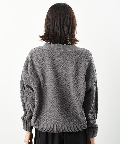 モールケーブルニットカーディガン（カーディガン/ボレロ）｜rps