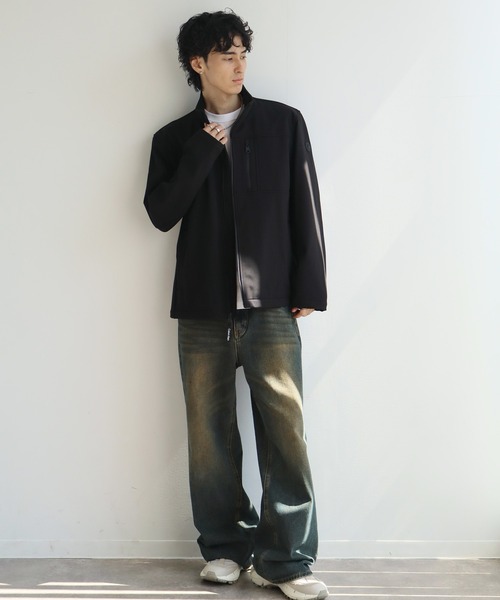 Calvin Klein(カルバン・クライン)の「【Calvin Klein/カルバンクライン】Fleece Back Soft Shell Jacket/裏フリース ソフトシェル ジャケット(その他アウター・メンズ・ブラック・M/L/S)」の7枚目の写真