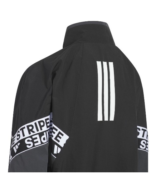 adidas（アディダス）の「アディダス adidas ワーディングパック ルーズフィット しわ加工 ナイロンジャケット（ナイロンジャケット・キッズ・ダークブルー/ブラック/グリーン・130cm/140cm/150cm/160cm）」の12枚目の写真