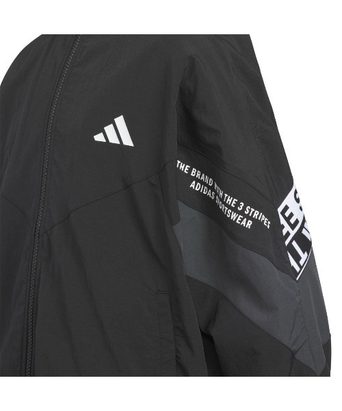 adidas（アディダス）の「アディダス adidas ワーディングパック ルーズフィット しわ加工 ナイロンジャケット（ナイロンジャケット・キッズ・ダークブルー/ブラック/グリーン・130cm/140cm/150cm/160cm）」の13枚目の写真