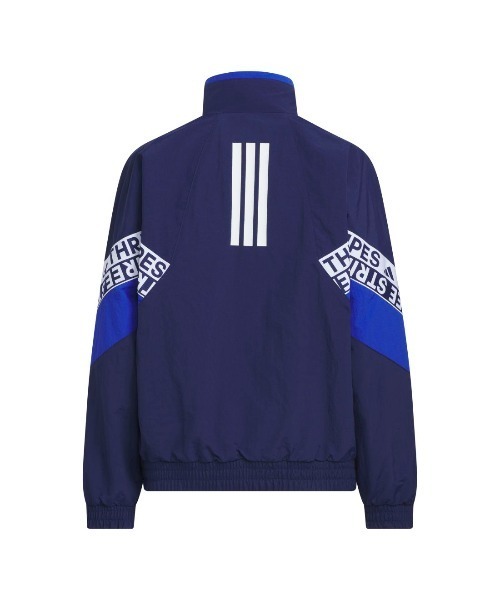 adidas（アディダス）の「アディダス adidas ワーディングパック ルーズフィット しわ加工 ナイロンジャケット（ナイロンジャケット・キッズ・ダークブルー/ブラック/グリーン・130cm/140cm/150cm/160cm）」の7枚目の写真