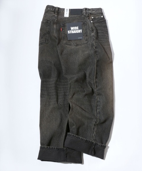 EDWIN（エドウィン）の「EDWIN/エドウィン WIDE STRAIGHT DENIM ワイドストレート デニムパンツ バギージーンズ（デニムパンツ・メンズ・ライトインディゴブルー/インディゴブルー/ブラック系その他・XL/L/S/XS/M）」の2枚目の写真