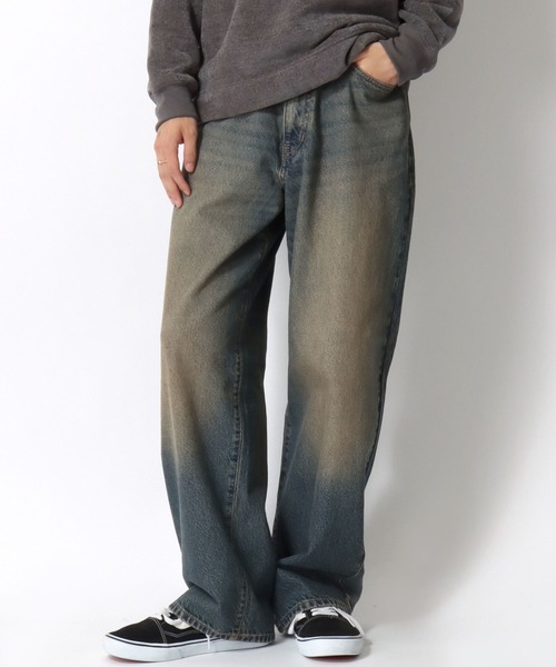 EDWIN（エドウィン）の「EDWIN/エドウィン WIDE STRAIGHT DENIM ワイドストレート デニムパンツ バギージーンズ（デニムパンツ・メンズ・ライトインディゴブルー/インディゴブルー/ブラック系その他・XL/L/S/XS/M）」の6枚目の写真
