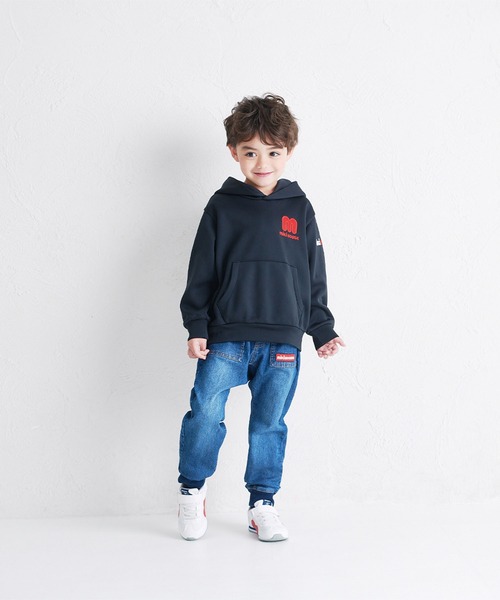 MIKI HOUSE（ミキハウス）の「【WEB限定】裏起毛ダンボールニットフーディー（パーカー・キッズ・ブラック/ブルー/ホワイト・80ｃｍ/90cm/100cm/110cm/120cm/130cm/140cm/150cm）」の6枚目の写真