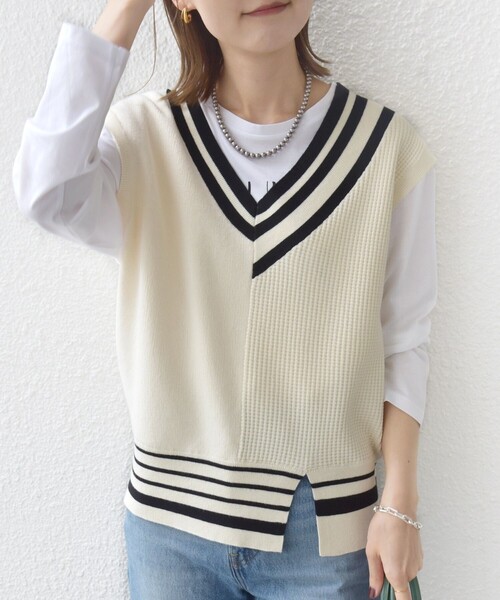 セール】【WEB限定】〈手洗い可能〉チルデン ニット ベスト（ベスト