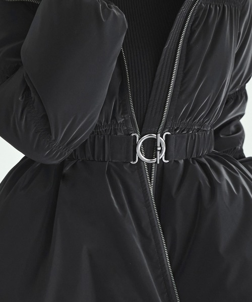 セール】グロスタフタ×ダウン ｜ 洗える ｜ フーディー ダウンコート