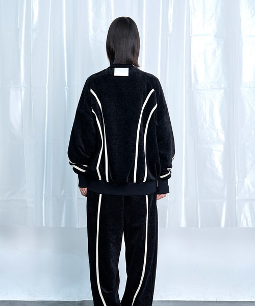 Nora Lily(ノラリリー)の「【Nora Lily】Curved Line Track Jacket(ジャージ・メンズ・ブラック/ブラウン/グレー・FREE)」の6枚目の写真