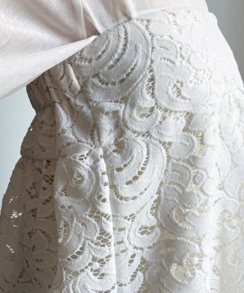 DouDou（ドゥドゥ）の「フロッキーレースビスチェ（その他トップス・レディース・オフホワイト/ブラック/カーキ・FREE）」の20枚目の写真