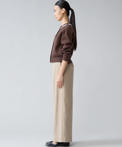 Tiara（ティアラ）の「ビジューネックカーディガン（カーディガン/ボレロ・レディース・ブラック/ブラウン・FREE）」の6枚目の写真