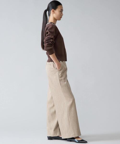 Tiara（ティアラ）の「ビジューネックカーディガン（カーディガン/ボレロ・レディース・ブラック/ブラウン・FREE）」の9枚目の写真