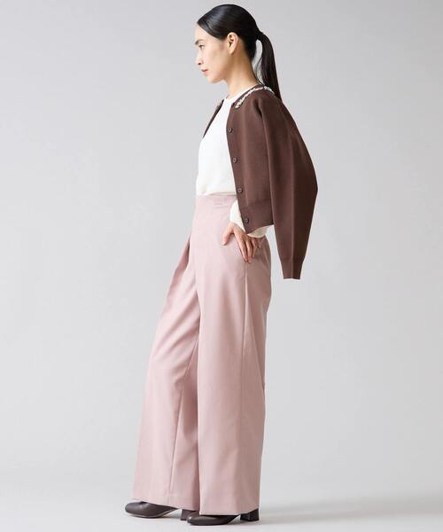 Tiara（ティアラ）の「ビジューネックカーディガン（カーディガン/ボレロ・レディース・ブラック/ブラウン・FREE）」の14枚目の写真