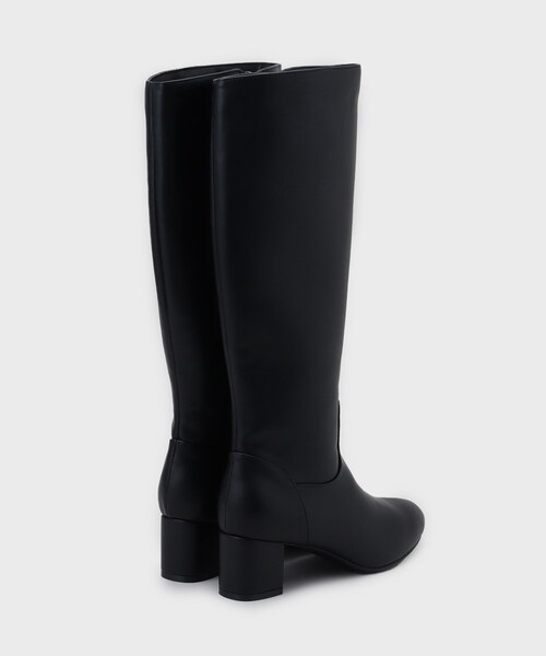 index（インデックス）の「フェイクレザーロングブーツ（ブーツ・レディース・ライトベージュ/ブラック・02/03）」の7枚目の写真