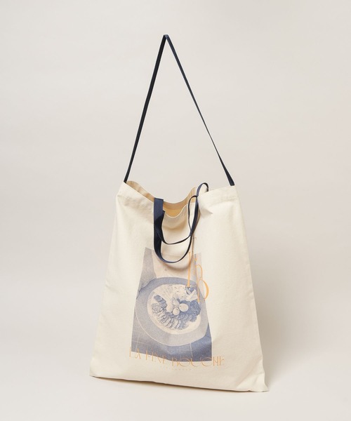 A part by（アパートバイ）の「【LA FINE BOUCHEコラボ】トートバッグ（トートバッグ・レディース・ネイビー/レッド・FREE）」の11枚目の写真