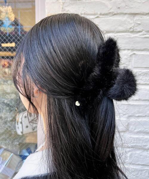 INGNI（イング）の「エコファークリップ（その他ヘアアクセサリー・レディース・ベージュ/ブラック・ONE SIZE）」の15枚目の写真