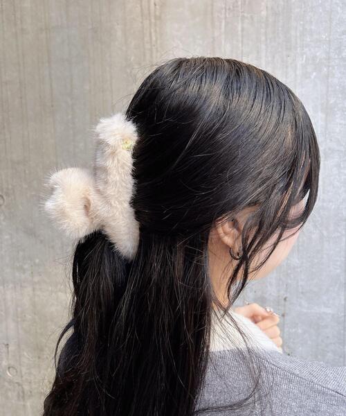 INGNI（イング）の「エコファークリップ（その他ヘアアクセサリー・レディース・ベージュ/ブラック・ONE SIZE）」の16枚目の写真