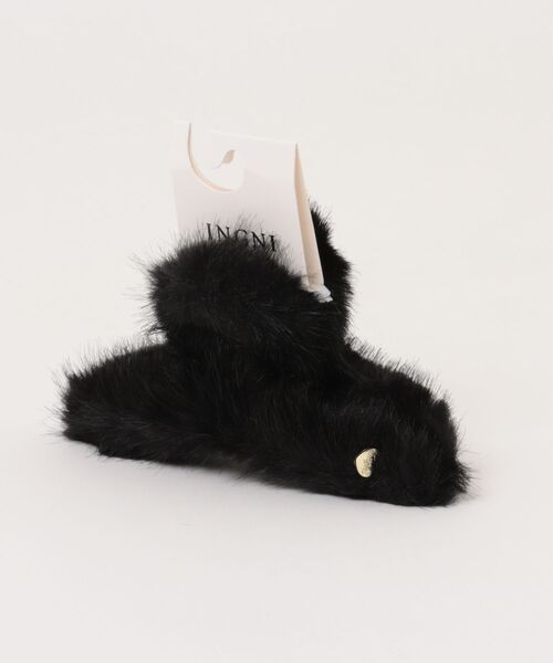 INGNI（イング）の「エコファークリップ（その他ヘアアクセサリー・レディース・ベージュ/ブラック・ONE SIZE）」の5枚目の写真